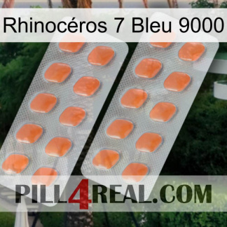 Rhinocéros 7 Bleu 9000 27